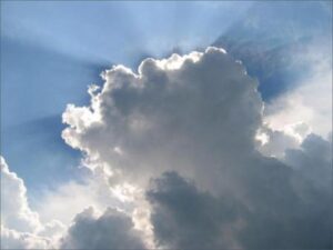 nublado y la exposición solar